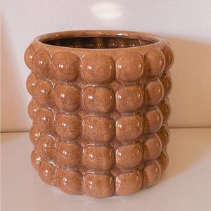 Bubble Plant Pot Stoneware Planter with Raised Dots